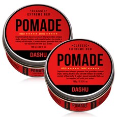 DASHU 男士經典Pomade Extreme Red定型髮膠, 100g, 2罐