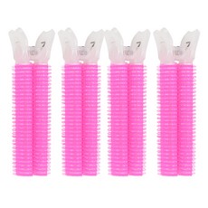 BELOTTY 造型髮根夾 4入, 粉紅色, 1組