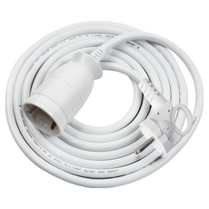 원스탑 고용량 1구 연장코드선 16A, 1m, 화이트, 1개