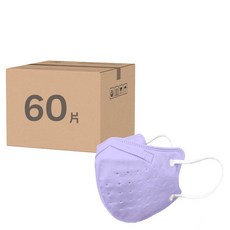 順易利 成人立體醫用口罩 細耳, 紫色, 30片, 2盒