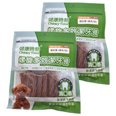 Chewy Time 健康時刻 小犬螺旋多效潔牙骨 小包裝, 蝦紅素 + 雞肉, 150g, 2包