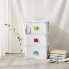 KEYWAY 聯府 SP-930 特大EQ深型三層收納櫃 附輪, 白色, 3層