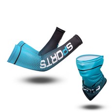 길그리 아이스 쿨토시 쿨마스크 세트, 라이트블루, 1개