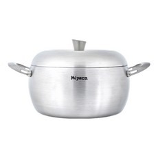 Miyaco 米雅可 Ringo 316不銹鋼7層複合金雙耳湯鍋 3.5L, 22cm, 銀色, 1個