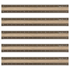 日本 MIDORI 鋁木尺, 深木色, 5個