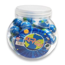 地球造型泡泡糖 水果味 40入, 1罐, 480g