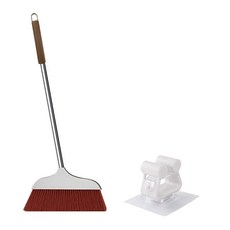 MONACO OLIVE 柔順彈力毛超寬掃帚 + 簡易拖把架組合, 1套, 混合色