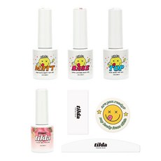 韓國 tilda 底膠 封層膠 霧面封層膠 10ml 3入, 1套, 底膠 + 封層膠 + 霧面封層膠