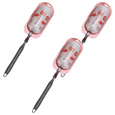 밀레마 피코 더스터 먼지떨이 스타터킷 롱핸들 + 리필 3p, 더스터(화이트), 핸들(그레이), 3세트