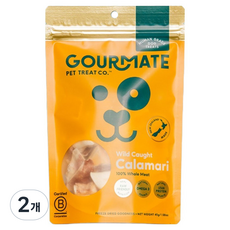 고메이트 강아지 뉴질랜드 동결건조 간식, 2개, 45g, 자연산오징어