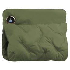 aibo USB三段溫控羽絨暖手袋 暖腰/暖宮/暖背/暖腳, USB-24N1, 墨綠色