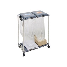 Well Goods回收分類回收箱 2層, 灰色的, 1個