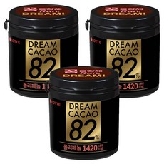 LOTTE 樂天 82%骰子巧克力, 86g, 3罐