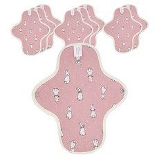 이채 일체형 면생리대 핑크버니 소형, 대형, 9개, 1개입