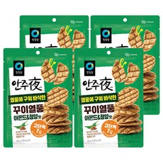 청정원 안주야 꾸이열풍 아몬드 앤 청양맛, 40g, 4개