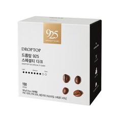 DROPTOP 特色深焙即溶咖啡隨身包, 150條, 1盒, 1g