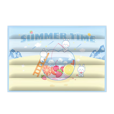 寵物涼墊 凝膠墊 SS 兔兔果茶墊 涼感舒適, 1個