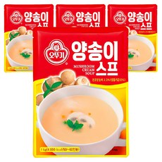 오뚜기 양송이 스프, 1kg, 4개