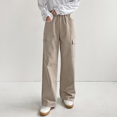 jalbba jean 女款Salty雙面刷毛防風感工裝長版鬆緊長褲