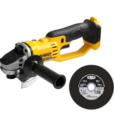 DEWALT 得偉 20V 125mm 充電式打磨機機身 DCG412N + Tyrolet 切割石材 銀色 125mm 34442150, 1套