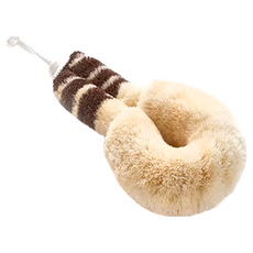 北山正積 身體用按摩刷 舊菇款 A款 (KMB-BH1-A) 劍麻、棕櫚纖維、不鏽鋼絲, 1個裝, 1個