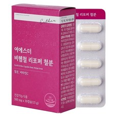 ESTHER FORMULA 呂艾絲德非血紅素鐵Lipoper鐵 15g, 1個, 30錠