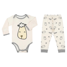 baa baa sheepz 抱抱羊 長袖包屁衣套裝 0~6個月