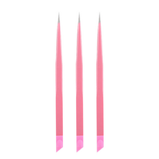 꾹꾹이 네일핀셋, 핑크, 3개