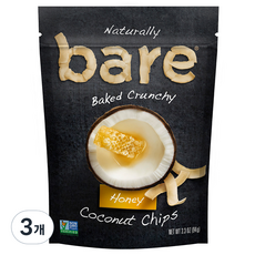 bare 烘焙蜂蜜椰子脆片, 94g, 3個