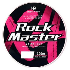 HEARTY RISE 哈帝來斯 ROCK MASTER 根魚大師 X4 PE線 300m 日本製造, 粉色, 1個