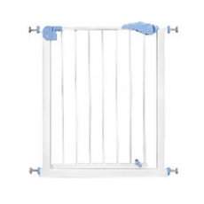寵物圍欄 室內圍欄 門 76 x 75~85cm 5kg 室內安全防護, B款 白色 + 藍色, 1個