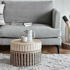 沐慕家居 坐墊 45x20cm 咖啡色, 1個