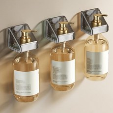 모바이브 욕실용 무타공 샴푸 린스 바디워시 홀더, 그레이, 15개