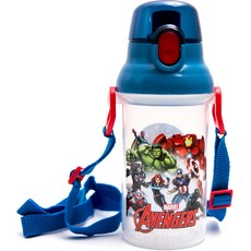 Skater 彈蓋式水壺 PSB4SAN, 漫威, 400ml, 1個