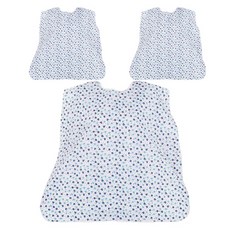 클린유니폼 방수 성인용 턱받이 벨크로형, 청색딸기, 3개