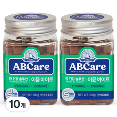 에이비씨케어 반려동물 바이트 영양제, 180g, 장건강/유산균, 10개