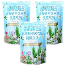 熊麻吉 洗衣精 補充包 傾橙玫瑰, 3袋, 1.8L