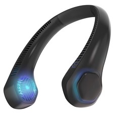 구스페리 아이스팩 휴대용 넥밴드 선풍기 대용량 배터리, Type-C 3.0, 블랙
