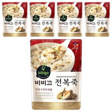 CJ bibigo 鮑魚粥 口感吃得出新鮮的稻米及鮑魚, 450g, 5包