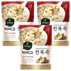 CJ bibigo 鮑魚粥 口感吃得出新鮮的稻米及鮑魚, 450g, 3包