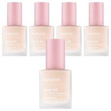 Cathy Doll 凱蒂娃娃 超清爽透膚粉底液 #01 隱形毛孔 打造零瑕疵裸妝, 象牙白, 5瓶