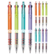 JAVAPEN NANO 3 GEL&C 多色筆 0.4mm 4入, 橘色,萊姆,薄荷,薰衣草, 3套