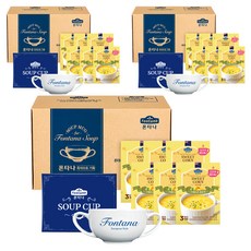 Fontana 即食甜玉米濃湯 6盒入+陶瓷杯, 360g, 3組