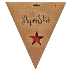 PaperStar 牛皮包裝組合五角星, 紅色, 1組