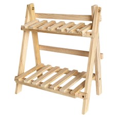 JOEKI 木質收納架 單面層 可折疊 二層收納, 1個