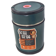 EDISH 三層保溫盒提鍋 1.9L - 真空保溫提鍋, 綠色, 1個