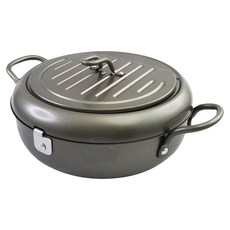 YOSHIKAWA 吉川 天壹 日本鐵製IH附蓋油炸鍋 22cm - 2.5L日本制, SJ-2135