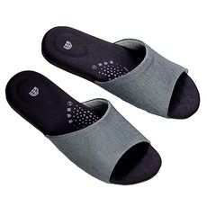 MOCODO 伴佳家 石墨烯乳膠止滑拖, 高規格防滑係數0.7, 台灣製, L, 灰色, 1雙