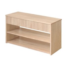 HOPMA 合馬家具 大容量加寬掀蓋式穿鞋椅 80cm超級加寬, 淺漂流木, 淺橡漂流木