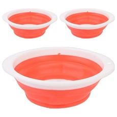 디어모모 접이식 화장실 욕실 대야 세발기 중, 랜덤발송, 3개